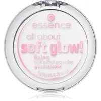 essence All About Soft Glow! Pudră transparentă de fixare pentru o piele mai luminoasa