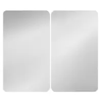 Set 2 protecții din sticlă pentru aragaz Wenko Universal Silver