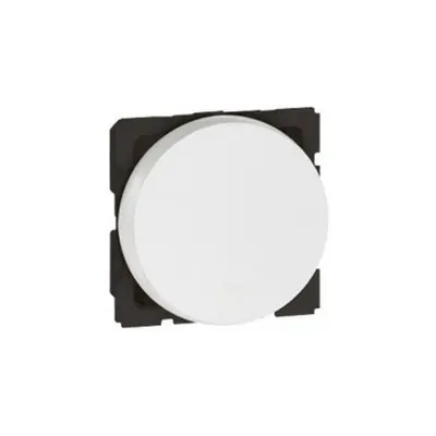 Intrerupator cap cruce Arteor - 10 AX 250 V~ - rotund - 2 module - alb