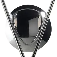Aplica Bureau 2 Light Wall Light Polished Chrome Opal Glass