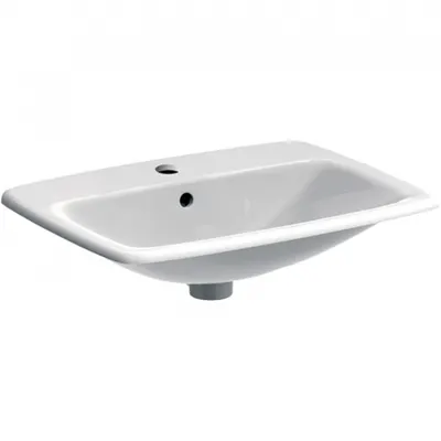 Lavoar baie incastrat alb 60 cm Geberit Selnova Square