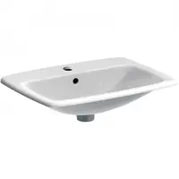 Lavoar baie incastrat alb 60 cm Geberit Selnova Square
