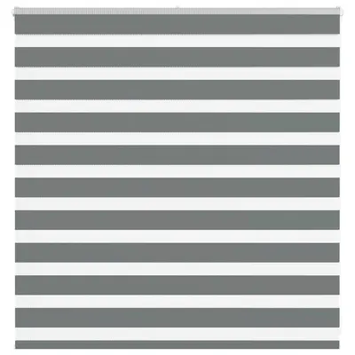 vidaXL Jaluzea tip zebra gri închis lățime țesătură 145,9 cm poliester
