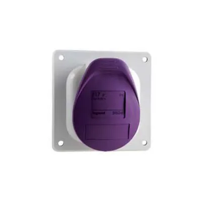 Panou montaj priza P17 - IP44 - 20/25 V~ - 32 A - 2P