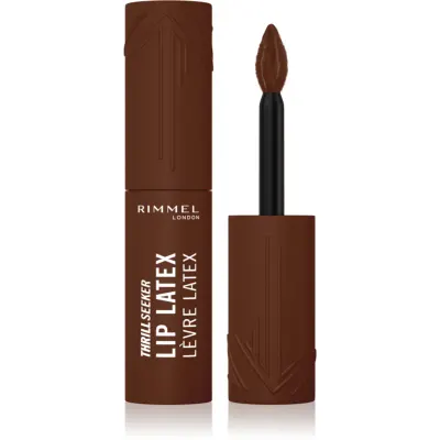 Rimmel Thrill Seeker Lip Latex ruj de buze lichid culoare 600 Cappuccino Deep 6 ml