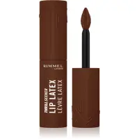 Rimmel Thrill Seeker Lip Latex ruj de buze lichid culoare 600 Cappuccino Deep 6 ml