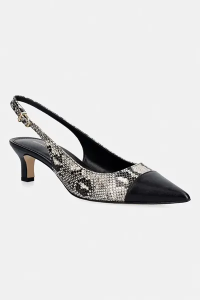 MICHAEL Michael Kors pantofi cu toc stiletto din piele Amara Toe Cap Sling Pump