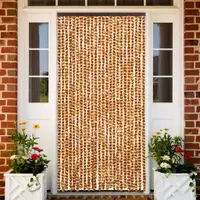 vidaXL Perdea pentru insecte, ocru și alb, 100x230 cm, chenille