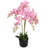 Gossi planta artificiala orhidee cu ghiveci, 75 cm, roz