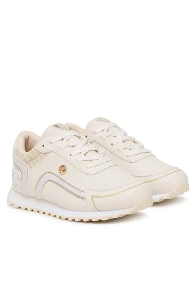 Pantofi sport copii Byrdie Trainer - vanilie/auriu - piele ecologica
