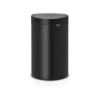 Coș de gunoi negru mat cu senzori de atingere din oțel 40 l Touch Bin – Brabantia
