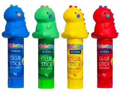 Lipici uscat Colorino - Dinosaurs PVP, 8 g, sortiment