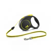 Lesa retractabila cu fir Flexi Neon S 5 m 12 kg