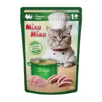 Hrana umeda pentru pisici Miau Miau Soup cu curcan rata 85 gr