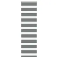 Gossi jaluzea tip zebra gri inchis latime tesatura 40,9 cm poliester
