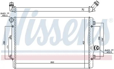 Radiator Apa Racire Motor Audi A3, Tt; Seat Altea, Altea Xl, Leon, Toledo Iii; Skoda Octavia Ii, Superb Ii, Yeti; Vw Beetle, Caddy Iii, Caddy Iv, Cc, Eos 1.6d 2.0 2.0d Dupa 2003