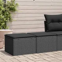 Gossi set mobilier de gradina cu perne, 2 piese poliratan/lemn acacia