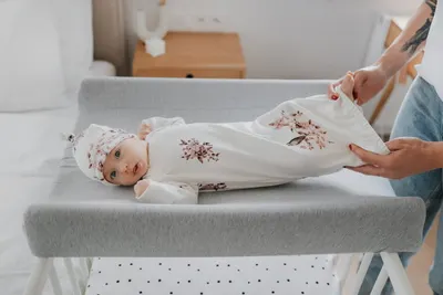 Cearceaf pentru masa de infasat din bumbac Pink Sleepee