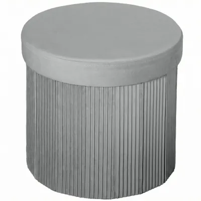 HOMCOM Puff depozitare Banc depozitare pliabil 35 L 38x38x38 cm Tapițat în catifea Cutie de depozitare Gri închis | Aosom Romania