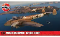 Model de asamblat Airfix Militari: Avioane - Vânător greu german Messerschmitt Bf110E/E-2 TROP