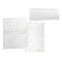 Set lenjerie din fibra bambus pentru patut Chicco Next2Me Forever, Foliage, 0 luni+
