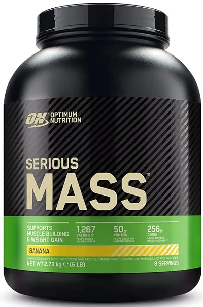Serious Mass, banană, 2721 g, Optimum Nutrition