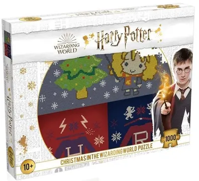 Puzzle Winning Moves din 1000 de piese - Harry Potter și Crăciunul în lumea fermecată