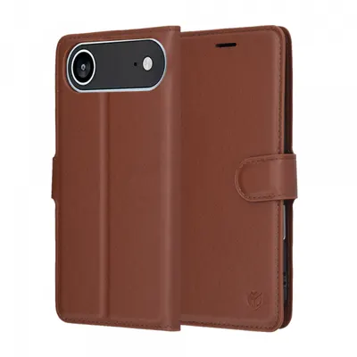 Husa pentru Apple iPhone 17 Air, Techsuit, Leather Folio, Maro