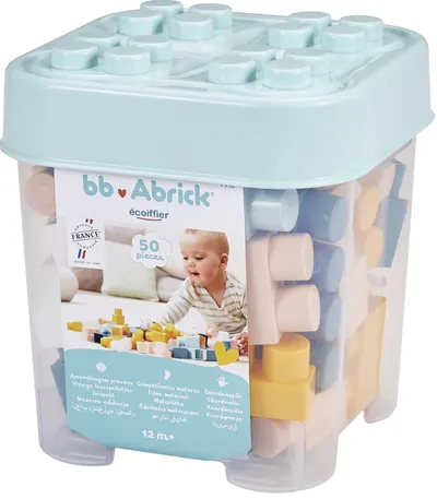 Set de joacă Ecoiffier Abrick - Primele mele cărămizi, 50 de piese