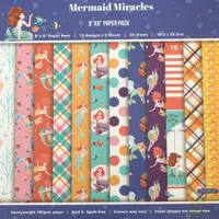 Hartie de designer Em art - Mermaid Miracles, 20.3 x 20.3 cm