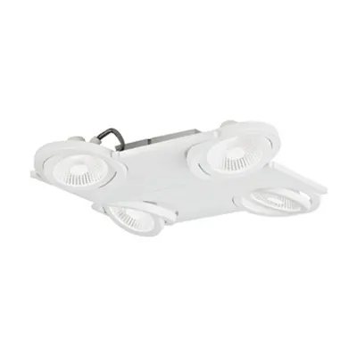 Brea Pro 4flg. 4x 9W 3000K white IP20