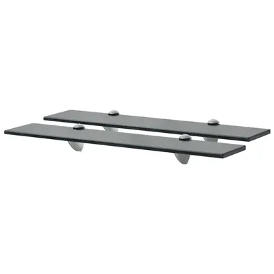 vidaXL Rafturi suspendate, 2 buc., 60 x 10 cm, sticlă, 8 mm