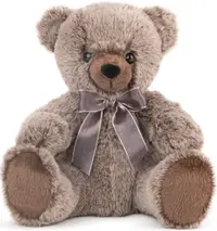 Jucărie de pluș Amek Toys - Urs, maro melange, 24 cm