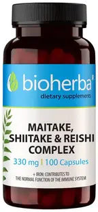 Maitake, Shiitake & Reishi Complex, 330 mg, 100 capsule, Bioherba