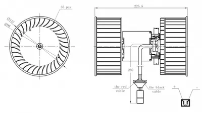 Ventilator habitaclu motor potrivit IVECO STRALIS I, STRALIS II 02.02