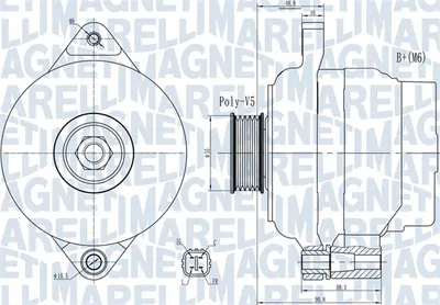 Alternator (14V, 80A) potrivit SUZUKI SWIFT III, SX4 1.3 1.6 01.06