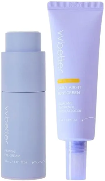 VVBetter Set - Cremă de ochi fermă și protecție solară, SPF50+, 30 + 50 ml