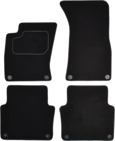 Covorase auto (set, velur, 4 bucati, culoare negru) AUDI A8 intre 2002-2010