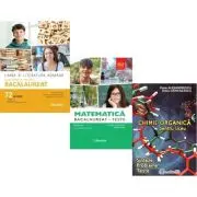 Pachet Bacalaureat 2026. Limba si literatura romana 72 teste complete, Teste Matematica M2 Profil Stiinte ale naturii si Chimie organica pentru liceu.