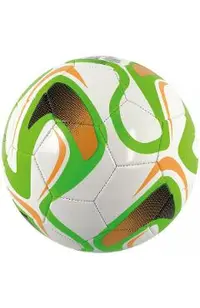 Minge de fotbal: Alb cu verde si portocaliu. John Sports