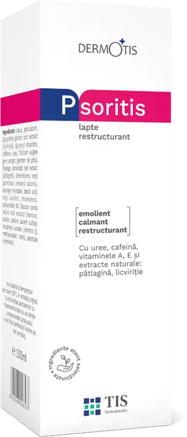 Lapte restructurat PsoriTIS, 100ml, Tis Farmaceutic