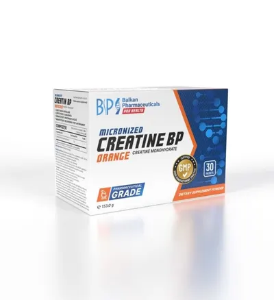 Creatine BP (creatina monohidrat), 30 plicuri x 5 g, Balkan Pharmaceuticals