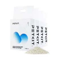 Set 4 cutii nisip pentru litiera PETKIT Occult Blood Test Mixed Cat Litter cu test integrat de sange ocult, 2.4kg per cutie