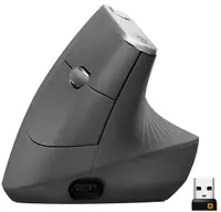 Mouse Logitech - MX Vertical Advanced, optic, wireless, gri