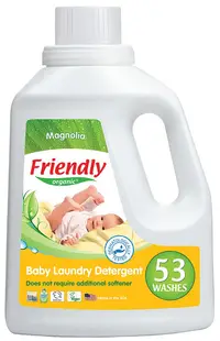 Detergent Gel concentrat cu balsam pentru rufe Friendly Organic - Magnolie, 1.57 l