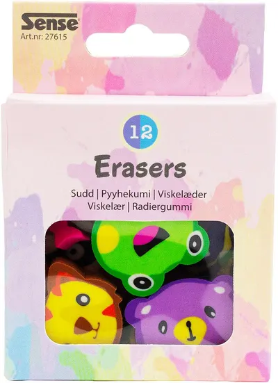 Set de radiere Sense - Animale, 12 bucăți