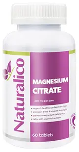 Magnesium Citrate, 400 mg, 60 tablete, Naturalico