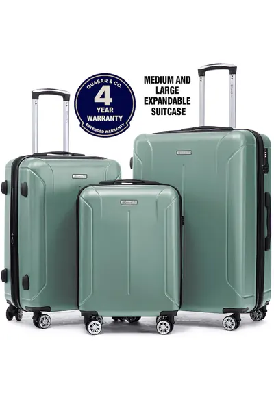Set 3 trolere - S+M+L - ABS - SMART - Turcoaz deschis