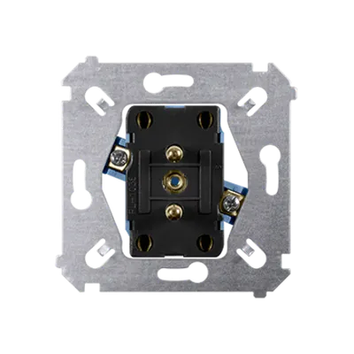 Priza dubla cu impamantare (mecanism) 16A 250V, conectare cu suruburi.