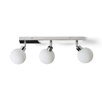 BOLLY III Corp de iluminat aparent opal-colored sticla/crom 230V G9 LED 3x3W IP44